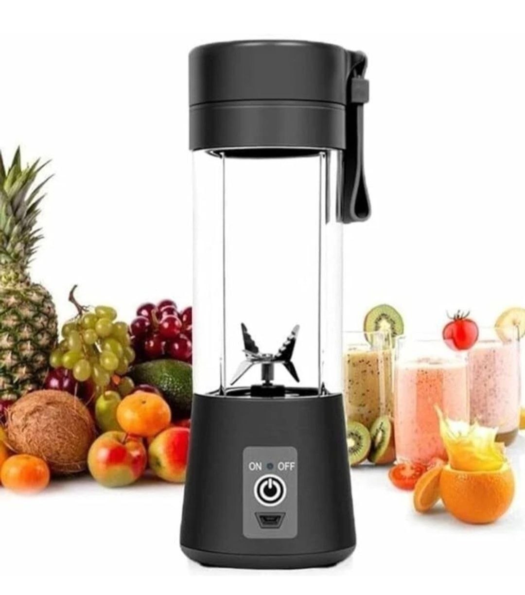 Zenkaro [Plastic Mini Juicer Mixer With 6 Ultra Sharp Blades Potable USB Rechargeable Blender Hand Juicer]